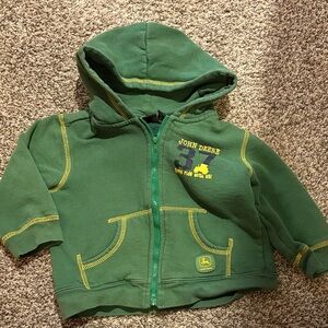 John Deere Green Kids Zip-Up Hoodie